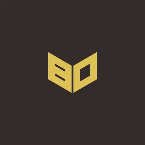 Plantilla De Diseños De Logotipo Inicial De Letra Bo Logo Con Fondo