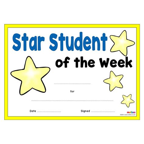Star Student Certificates Eyfs Ks1 Ks2 In Teacher Of The Month