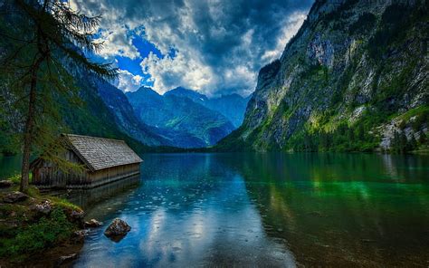 Obersee Berchtesgaden National Park Konigssee Mountain Lake