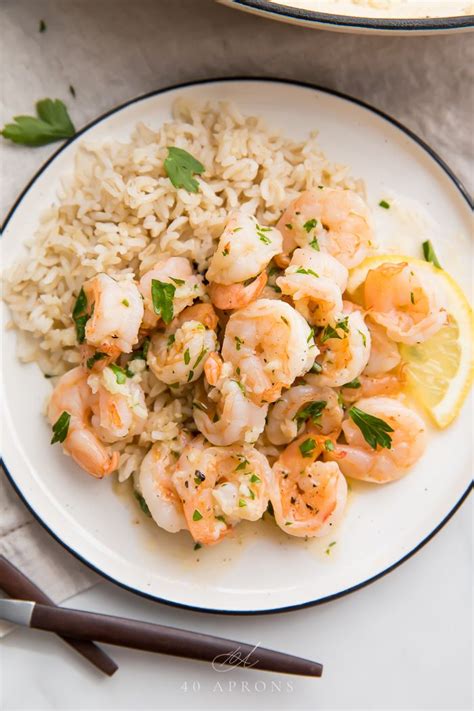 5 Minute Lemon Garlic Shrimp Recipe Clean Eating Vegetarian Recipes