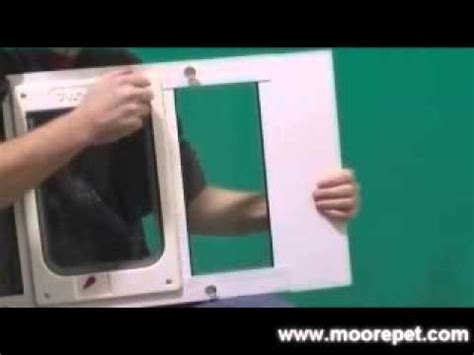 If you need to recut the board, then. Ideal Hefty Cat Sash Window Pet Door Insert - YouTube