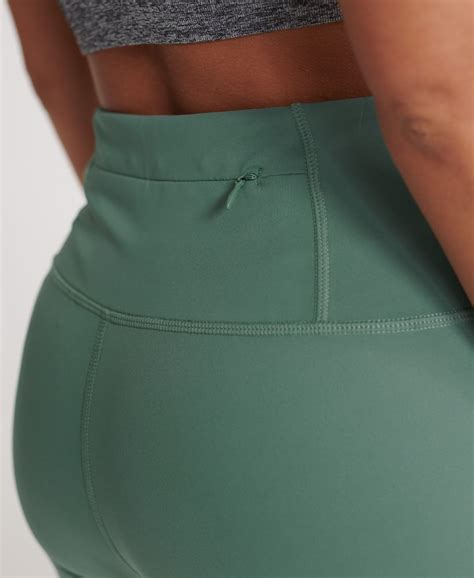 Womens Training Tight Shorts In Sagebrush Green Superdry