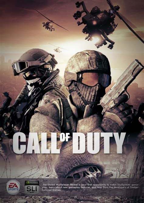 Call Of Duty Game Poster On Behance