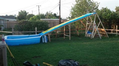 Check spelling or type a new query. DIY Waterslide. Used kids foam mats on top of wood ...