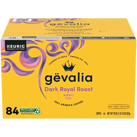 Gevalia Dark Royal Roast Dark Roast Kcup Coffee Pods Ct Box Reviews