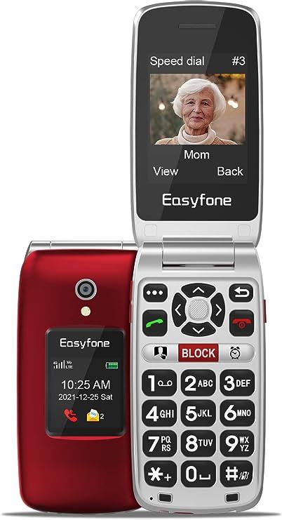 Easyfone Prime A1 Pro 4g Unlocked Big Button Flip Cell Phone For Seniors 24 Hd