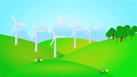 Short Animation Of Wind Turbines Stock Footage Video 1491016 Shutterstock