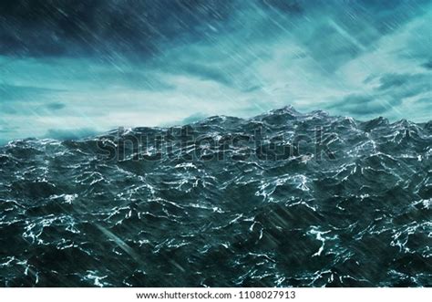 3d Rendering Ocean Wave Storm Stock Illustration 1108027913 Shutterstock