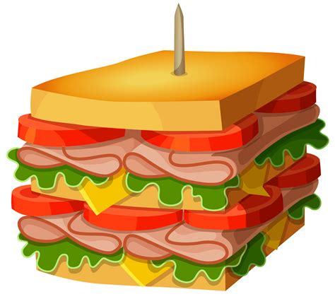 Sandwich Vector Clipart Best