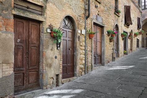 Typical Street In Tuscany Italy Stock Photo Image Of Historic