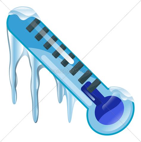 Wetter Symbol Clipart Kalt Thermometer Illustration Lizenzfreies Foto