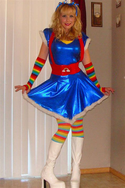 Rainbow Brite Adult Costume 85 00 Via Etsy With Images Rainbow Brite Halloween Costume