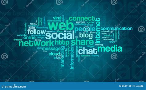 Concept Of Social Media Stock Illustration Illustration Of Blue 86311851
