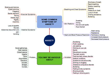 Some Common Symptoms Of Anxiety Mindmapper Mind Map Template Biggerplate