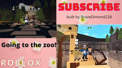 Going To The Zoo Bloxburg Role Play Youtube