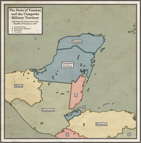 The State Of The Yucatan Rimaginarymaps