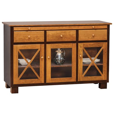 Daniels Amish Dining Storage 251703776 Millsdale Server With 3 Doors