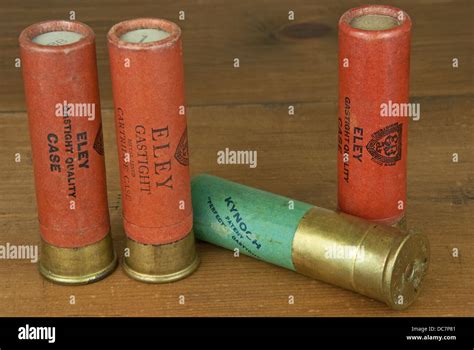 A Selection Of Vintage 4 Bore Shotgun Cartridges Stock Photo Alamy