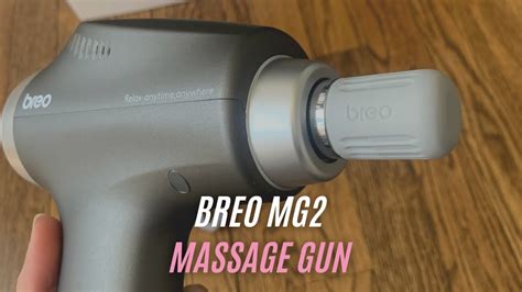 Neck Back Relaxation Breo Mg Massage Gun Review How To Use Massage Gun Youtube
