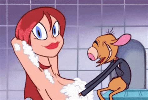 Post Animated Ren And Stimpy Ren And Stimpy Adult Party Cartoon Ren Hoek Soap Girl