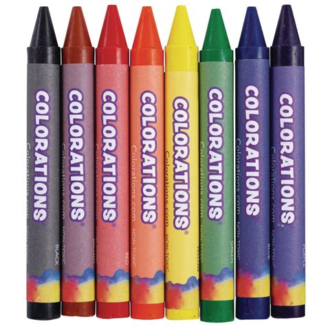 Colorations Large Crayons Set of 8
