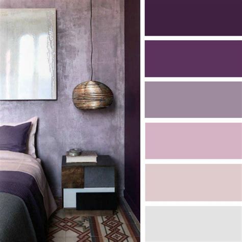 100 Color Inspiration Schemes Mauve Purple Color Palette Color
