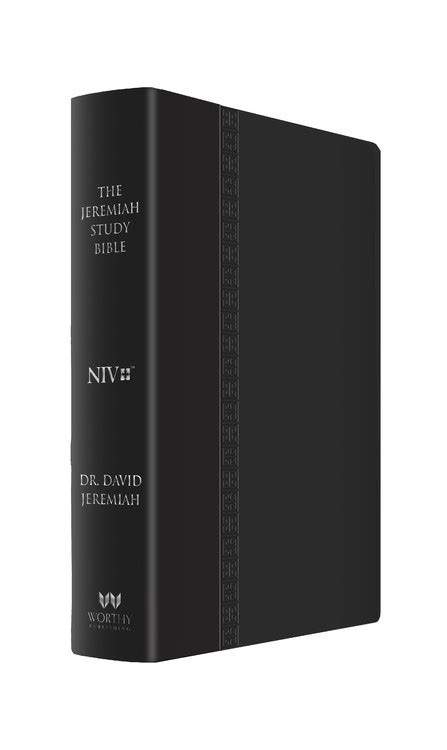 The Jeremiah Study Bible Niv Large Print Edition Black W Burnished