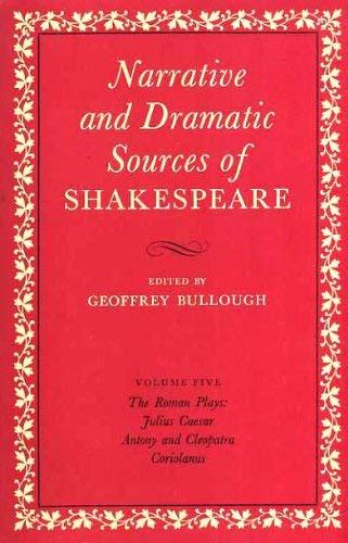 Narrative Dramatic Sources Shakespeare Roman Plays Julius Caesar Antony