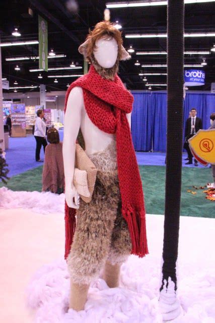 Mr Tumnus Keep Calm And Craft On Yarnia Knitted Character Exhibit