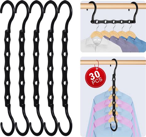 Uniqnest 30 Pack Magic Hangers Space Saving Hangers For