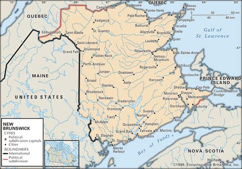 Map Of New Brunswick Large World Map