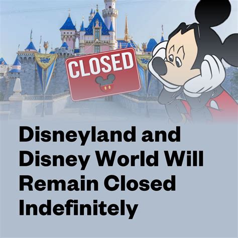 Disneyland And Disney World Will Remain Closed Indefinitely Disney