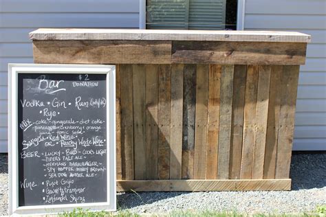Burlap And Lace Reclaimed Wood Bar