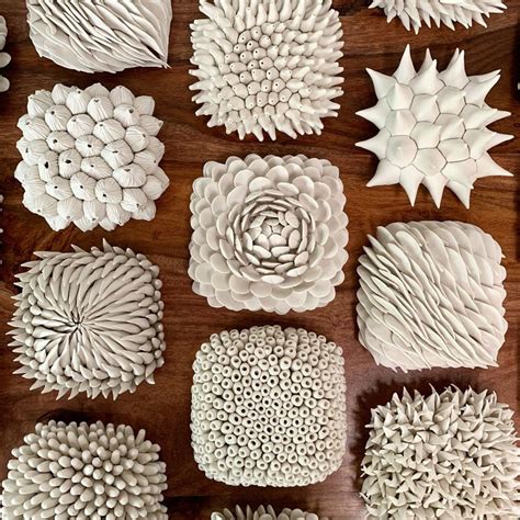 Hydrangea Porcelain Micro Tile Ceramic Wall Sculpture Etsy Ceramic