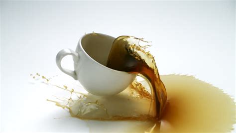 If you meant it literally, then its meaning would be different. Coffee Spill Stock Footage Video | Shutterstock