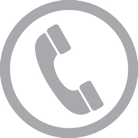 10 Phone Call Icon Grey Images Phone Icon Vector Grey Square Phone