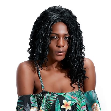 Long Curly Wig African Synthetic Hair Wigs Black Afro Wigs For Black