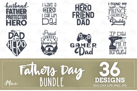 Father S Day Svg Bundle Cut Files Design Bundles