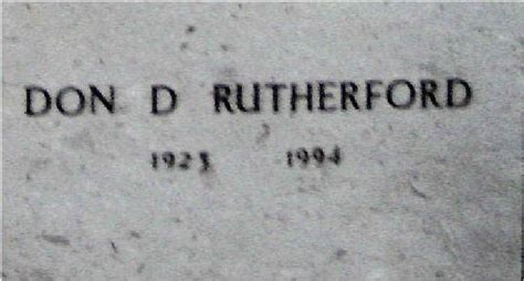 Donald D Rutherford