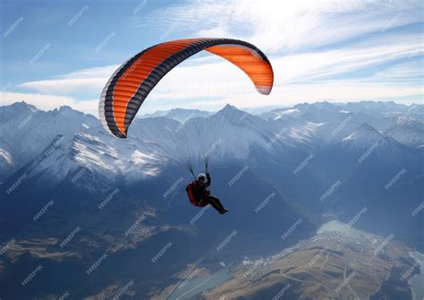 Premium Ai Image Parachuting