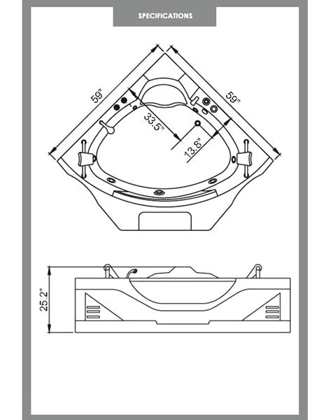 What are the standard hot tub dimensions? Corner Jacuzzi Tub Sizes | Revista Discobolo