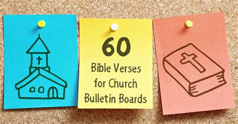 60 Bible Verses For Church Bulletin Boards