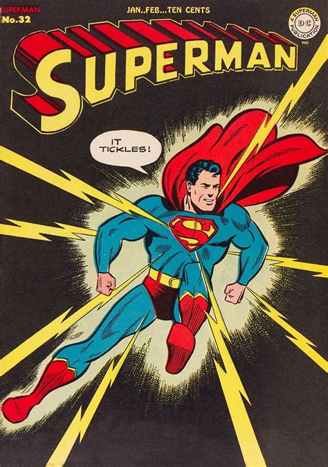 Superman 32 Vintage Superhero Poster — Museum Outlets Superman Comic