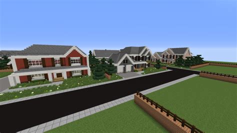 Minecraft Suburban Town