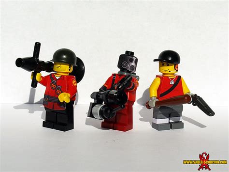 Lego Tf2 Soldier Pyro Scout Custom Lego Minifigures