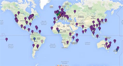 Carte Interactive Aux 5 Coins Du Monde