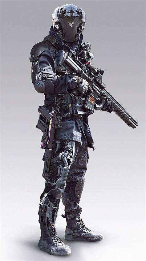 Artstation Cyber Unit 42 Abrar Khan Combat Armor Sci Fi Armor