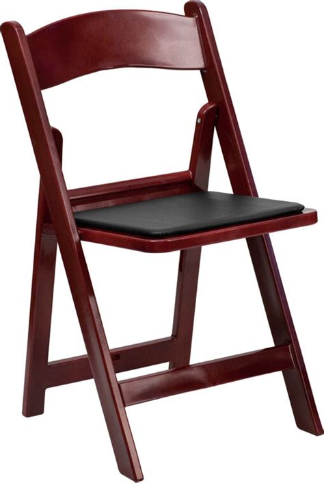 Skip to the beginning of the images gallery. (50 PACK) Mahogany Resin Folding Chair w/ Padded Seat ...