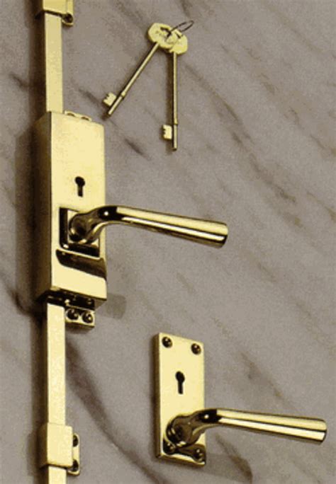 Skeleton Key Locking Cremone Bolt With Lever