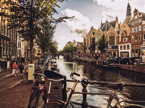 canals of amsterdam they are actually so dam beautiful oh the places youll go places to